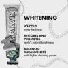 MARVIS Smokers Whitening Mint Toothpaste Intense Freshness, Plaque Removal, Sparkling White Smile 85ml