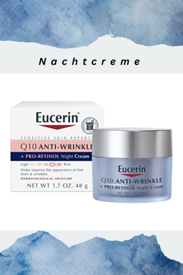 Eucerin Q10 Revitalize + Pro-Retinol Night Cream Clear Fragrance Free 48 g