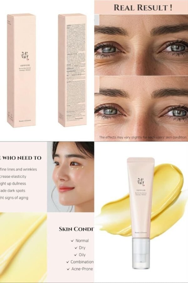 Beauty of Joseon Revive Eye Serum with Ginseng and Retinal - Anti-Aging and Brightening Eye Treatment - 30ml