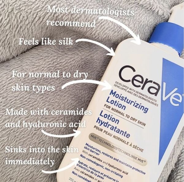 CeraVe Moisturising Lotion || Daily Face & Body Moisturiser for Dry To Very Dry Skin 236ml||473ml