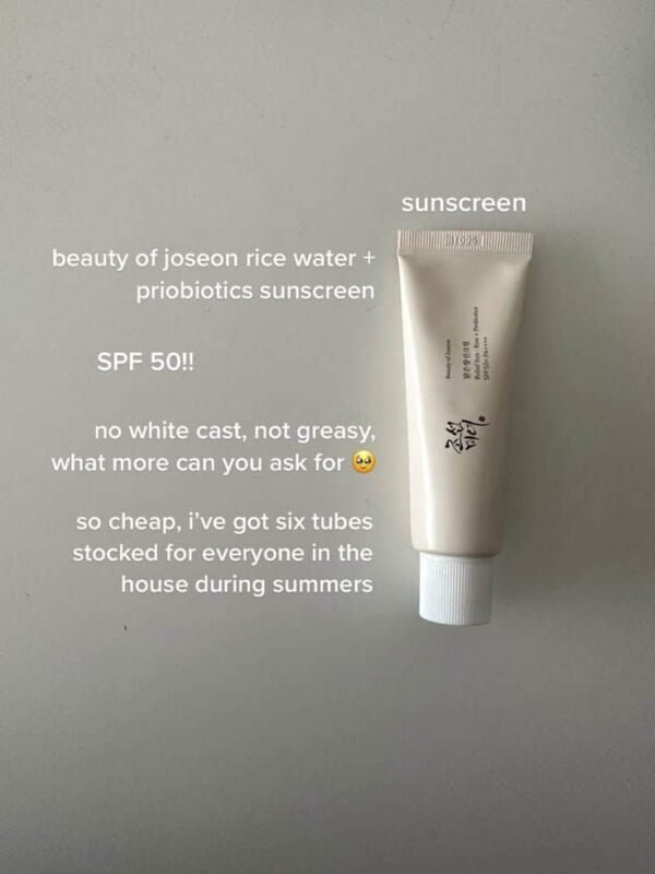 Beauty of Joseon Relief Sun Rice For All Skin Type + Probiotic Spf50+ 50Ml