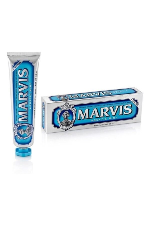 MARVIS Aquatic Mint Toothpaste Intense Freshness, Plaque Removal, Sparkling White Smile 85ml