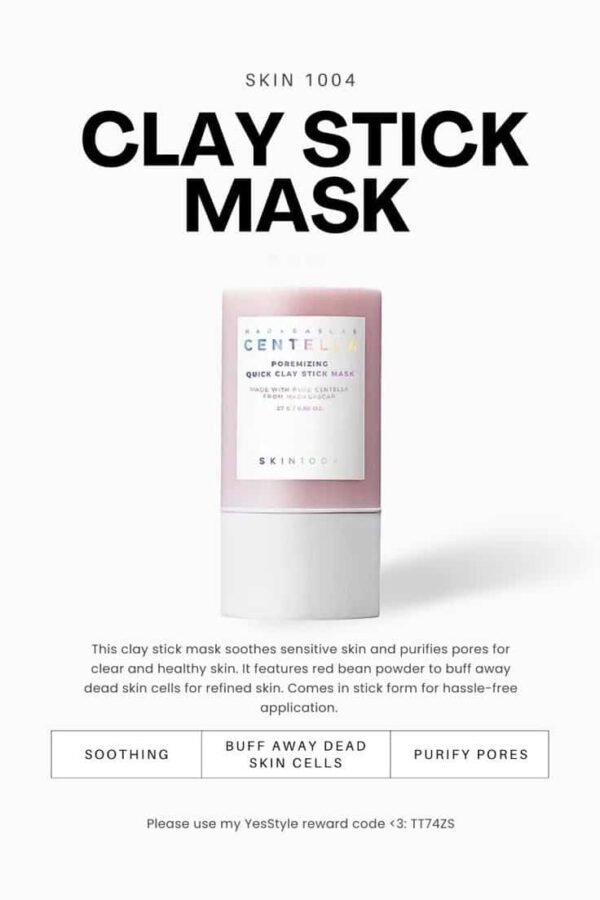 SKIN1004 Madagascar Centella Poremizing Quick Clay Stick Mask 27g