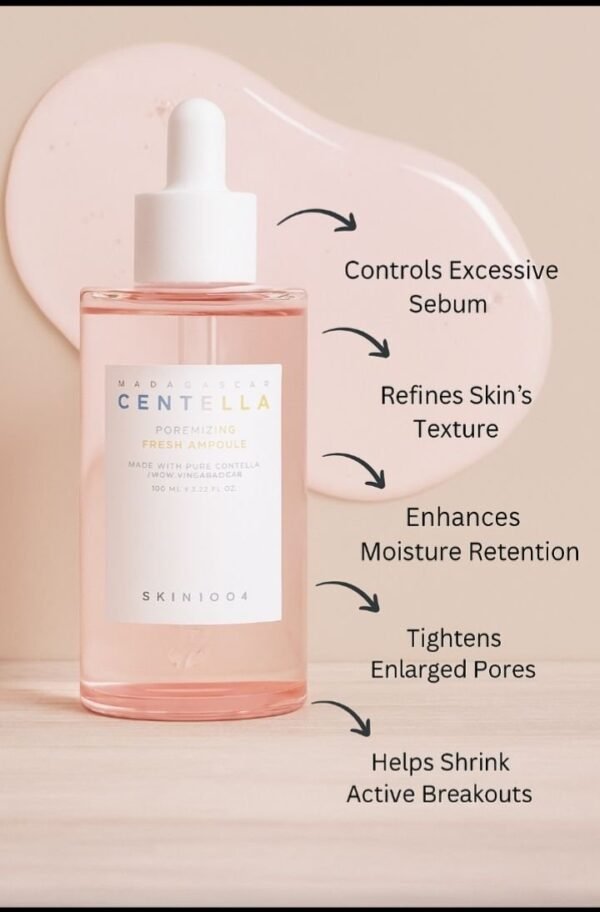SKIN1004 Madagascar Centella Poremizing Fresh Ampoule, 100Ml Pink