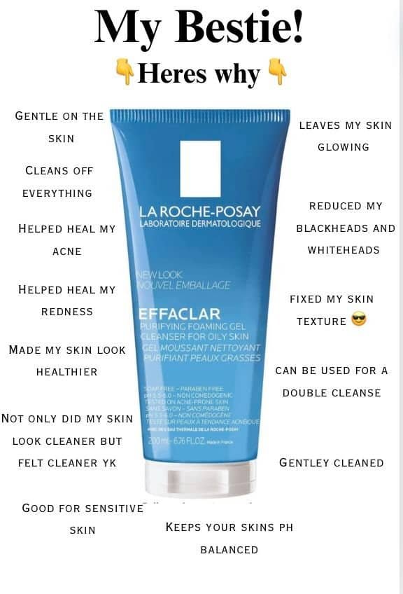 LA ROCHE-POSAY Effaclar Foaming Cleansing Gel For Oily And Acne Prone Skin 200ml || 400ml