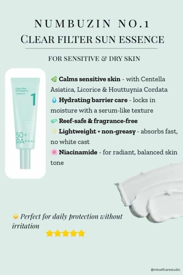 Numbuzin No.1 Clear Filter Sun Essence 50Ml