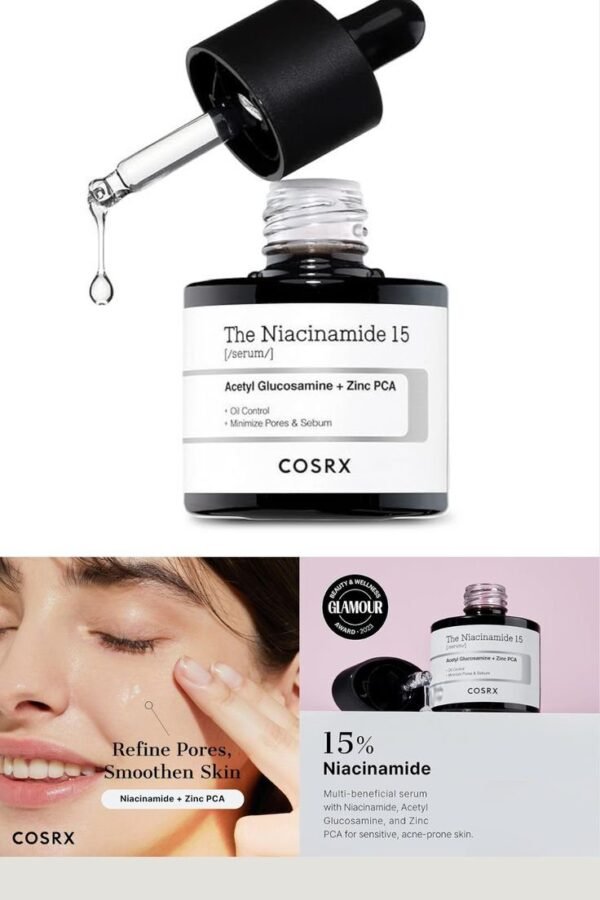 Cosrx The Niacinamide 15 Serum with Acetyl Glucosamine & Zinc PCA - 20ml