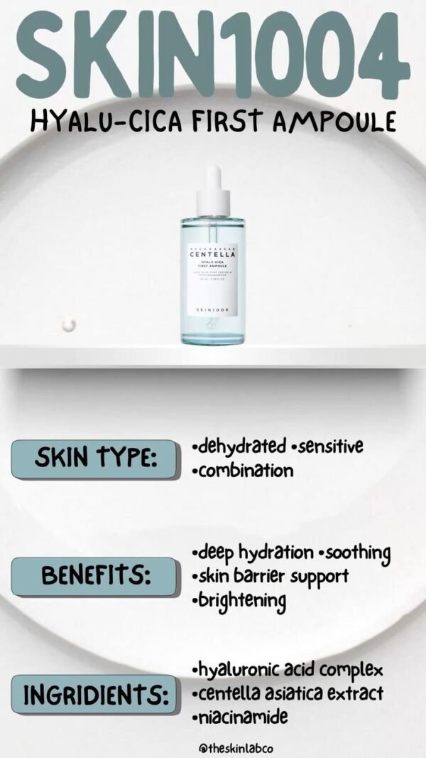 SKIN1004 Madagascar Centella Hyalu-Cica First Ampoule 100ml