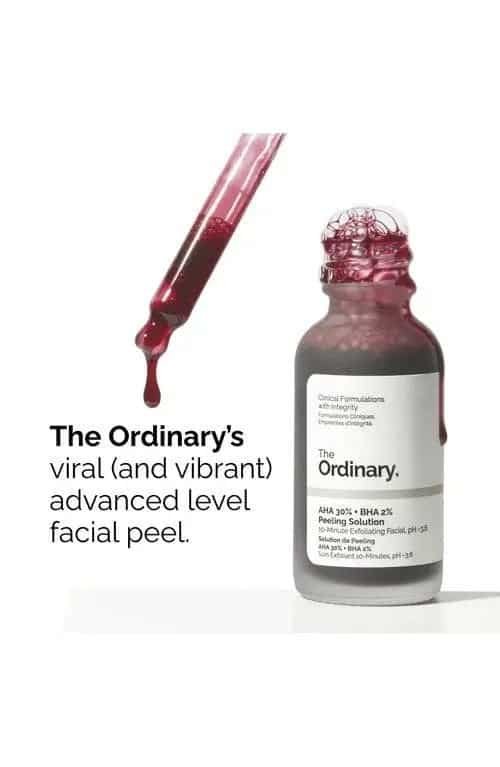 The Ordinary AHA 30% + BHA 2% Peeling Solution - An Advanced-Level Exfoliating Peel 30ml