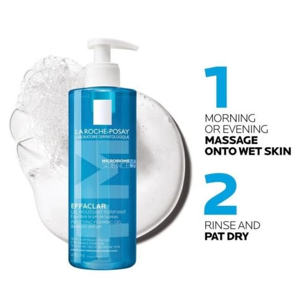 LA ROCHE-POSAY Effaclar Foaming Cleansing Gel For Oily And Acne Prone Skin 200ml || 400ml